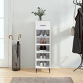 vidaXL, vidaXL Schuhschrank Hochglanz-Weiß 30x35x105 cm Holzwerkstoff