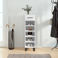 vidaXL, vidaXL Schuhschrank Hochglanz-Weiß 30x35x105 cm Holzwerkstoff