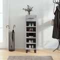 vidaXL, vidaXL Schuhschrank Betongrau 30x35x105 cm Holzwerkstoff