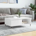 vidaXL, vidaXL Couchtisch Hochglanz-Weiß 90x60x35 cm Holzwerkstoff