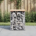 vidaXL, vidaXL Gartenbank aus Gabionen 33x31x42 cm Massivholz Kiefer