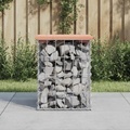 vidaXL, vidaXL Gartenbank aus Gabionen 33x31x42 cm Massivholz Douglasie
