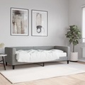 vidaXL, vidaXL Tagesbett mit Matratze Hellgrau 80x200 cm Stoff