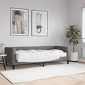 vidaXL, vidaXL Tagesbett mit Matratze Dunkelgrau 80x200 cm Stoff
