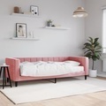 vidaXL, vidaXL Tagesbett mit Matratze Rosa 80x200 cm Samt