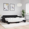 vidaXL, vidaXL Tagesbett Ausziehbar Schwarz 80x200 cm Samt