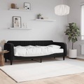 vidaXL, vidaXL Tagesbett mit Matratze Schwarz 80x200 cm Samt