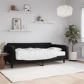 vidaXL, vidaXL Tagesbett mit Matratze Schwarz 100x200 cm Samt
