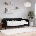 vidaXL, vidaXL Tagesbett mit Matratze Schwarz 90x190 cm Samt