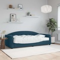 vidaXL, vidaXL Tagesbett mit Matratze Blau 90x200 cm Samt