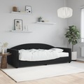 vidaXL, vidaXL Tagesbett mit Matratze Schwarz 90x200 cm Samt