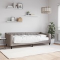 vidaXL, vidaXL Tagesbett mit Matratze Taupe 80x200 cm Stoff
