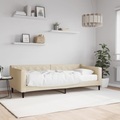 vidaXL, vidaXL Tagesbett mit Matratze Creme 80x200 cm Stoff