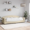 vidaXL, vidaXL Tagesbett mit Matratze Creme 80x200 cm Stoff