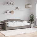 vidaXL, vidaXL Tagesbett mit Matratze Taupe 100x200 cm Stoff
