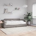 vidaXL, vidaXL Tagesbett mit Matratze Taupe 80x200 cm Stoff