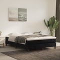vidaXL, vidaXL Boxspringbett mit Matratze Schwarz 140x200 cm Samt