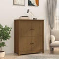 vidaXL, vidaXL Sideboard Honigbraun 83x41,5x100 cm Massivholz Kiefer