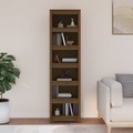 vidaXL, vidaXL Bücherregal Honigbraun 50x35x183 cm Massivholz Kiefer