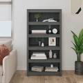 vidaXL, vidaXL Bücherregal Grau 80x35x154 cm Massivholz Kiefer