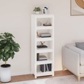 vidaXL, vidaXL Bücherregal Weiß 50x35x154 cm Massivholz Kiefer