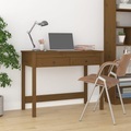 vidaXL, vidaXL Schreibtisch mit Schubladen Honigbraun 100x50x78 cm Massivholz
