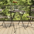 vidaXL, vidaXL Bistrotisch Klappbar Grau 55x54x71 cm Poly Rattan