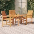 vidaXL, vidaXL Garten-Essstühle 4 Stk. Massivholz Akazie