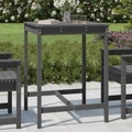 vidaXL, vidaXL Gartentisch Grau 82,5x82,5x110 cm Massivholz Kiefer