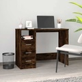vidaXL, vidaXL Schreibtisch mit Schubladen Räuchereiche 102x50x76 cm