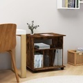 vidaXL, vidaXL Rollschrank Räuchereiche 60x45x60 cm Holzwerkstoff