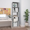 vidaXL, vidaXL Bücherregal Grau Sonoma 45x24x160 cm Holzwerkstoff