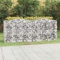 vidaXL, vidaXL Gabionen-Hochbeet mit Hochbogen 200x50x100 cm Verzinktes Eisen