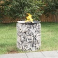 vidaXL, vidaXL Gabionen-Feuerstelle Ø 50 cm Verzinktes Eisen