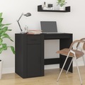 vidaXL, vidaXL Schreibtisch Schwarz 100x49x75 cm Holzwerkstoff