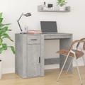 vidaXL, vidaXL Schreibtisch Betongrau 100x49x75 cm Holzwerkstoff