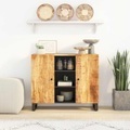 vidaXL, vidaXL Sideboard mit 2 Türen 90x33x75 cm Massivholz Mango