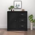 vidaXL, vidaXL Sideboard Schwarz 70x35,5x67,5 cm Holzwerkstoff