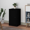 vidaXL, vidaXL Sideboard Schwarz 37,5x35,5x67,5 cm Holzwerkstoff