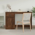 vidaXL, vidaXL Schreibtisch mit Schublade Braun Eichen-Optik 115x50x75 cm