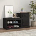 vidaXL, vidaXL Schuhschrank Schwarz 100x42x60 cm Holzwerkstoff