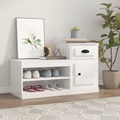 vidaXL, vidaXL Schuhschrank Hochglanz-Weiß 100x42x60 cm Holzwerkstoff