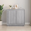 vidaXL, vidaXL Sideboard Grau Sonoma 80x34x75 cm Holzwerkstoff