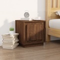 vidaXL, vidaXL Nachttisch Braun Eichen-Optik 44x35x45 cm Holzwerkstoff