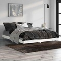 vidaXL, vidaXL Bettgestell Weiß 140x190 cm Holzwerkstoff