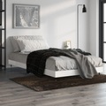 vidaXL, vidaXL Bettgestell Hochglanz-Weiß 90x190 cm Holzwerkstoff