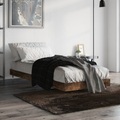 vidaXL, vidaXL Bettgestell Räuchereiche 75x190 cm Holzwerkstoff