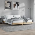 vidaXL, vidaXL Bettgestell Sonoma-Eiche 160x200 cm Holzwerkstoff