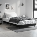 vidaXL, vidaXL Bettgestell Schwarz 90x200 cm Holzwerkstoff