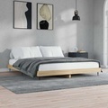 vidaXL, vidaXL Bettgestell Sonoma-Eiche 200x200 cm Holzwerkstoff